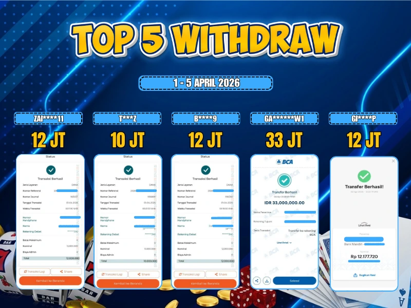 TOP 5 WD 1 - 5 april 2026