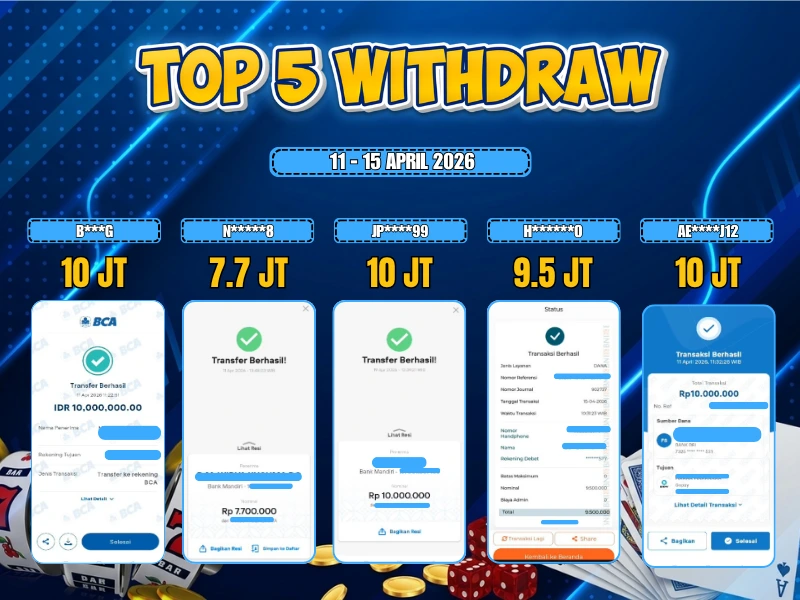 TOP 5 WD 11 - 15 april 2026