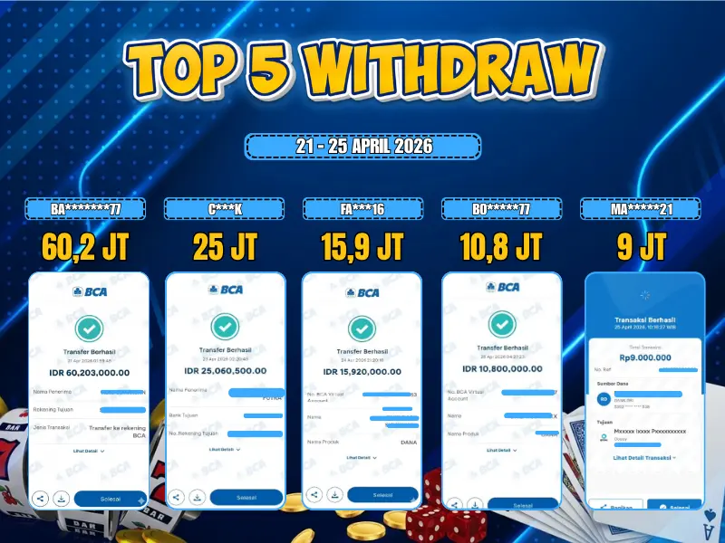 TOP 5 WD 21 April - 25 April 2026