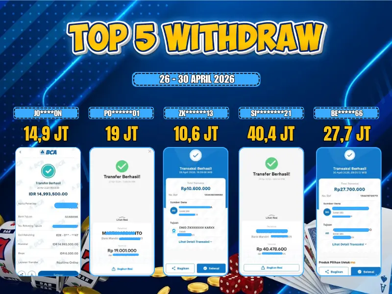 TOP 5 WD 26 April - 30 April 2026