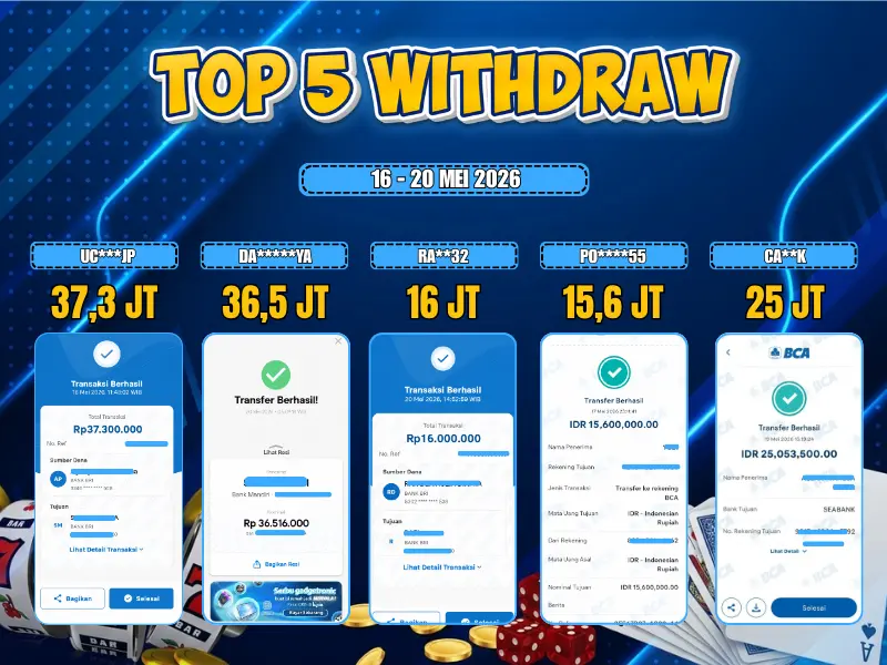 TOP 5 WD 16 MEI - 20 MEI 2026