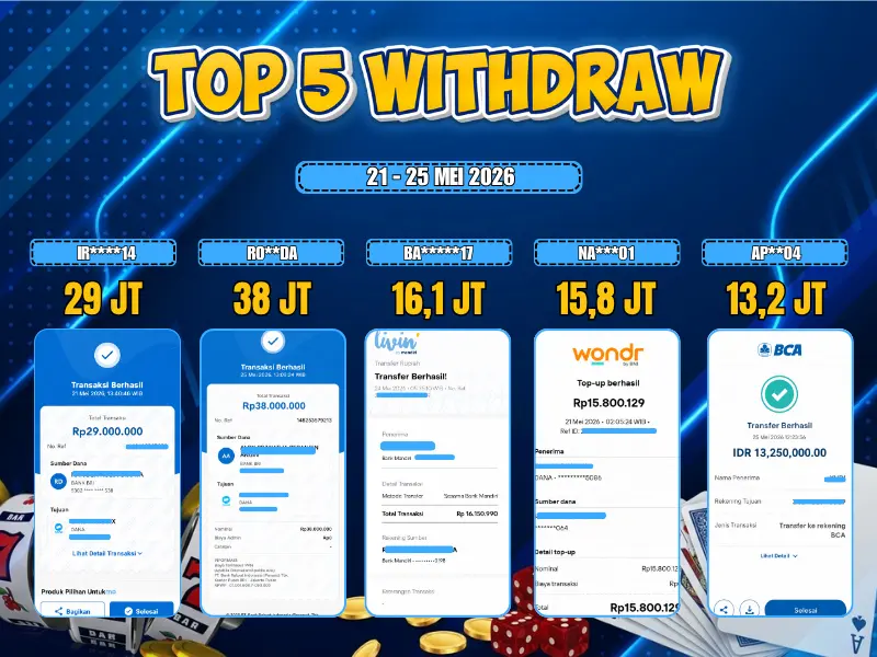 TOP 5 WD 21 MEI - 25 MEI 2026